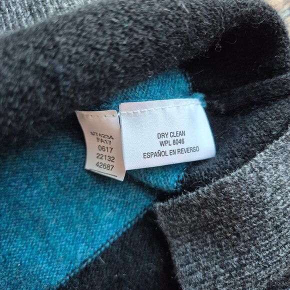 NWT Charter Club Luxury 100% Cashmere Color-block Crew Neck Sweater - Picture 9 of 12